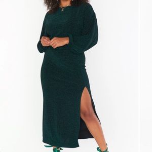 NWT Show Me Your Mumu Emerald Shimmy Shine Set